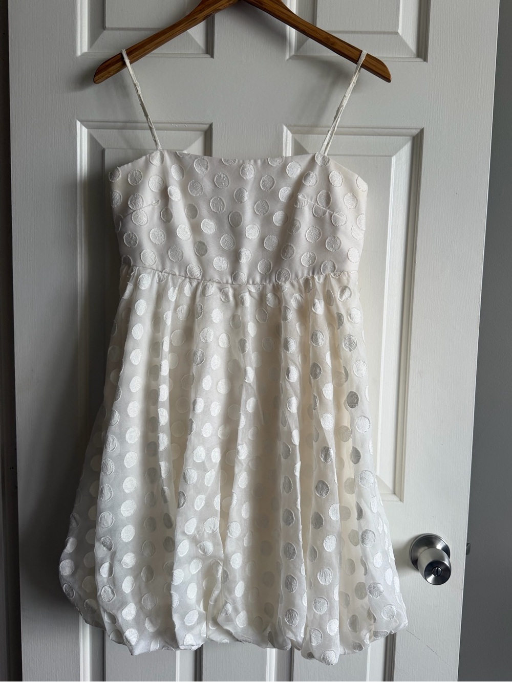 Anthropologie Sachin + Babi White Polka Dot Bubble Dress | NWT